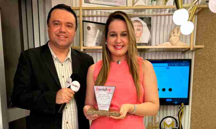 Doutora Eduarda Diógenes é agraciada com Prêmio TV Nordeste VIP, na categoria Harmonização facial no Estado do Ceará